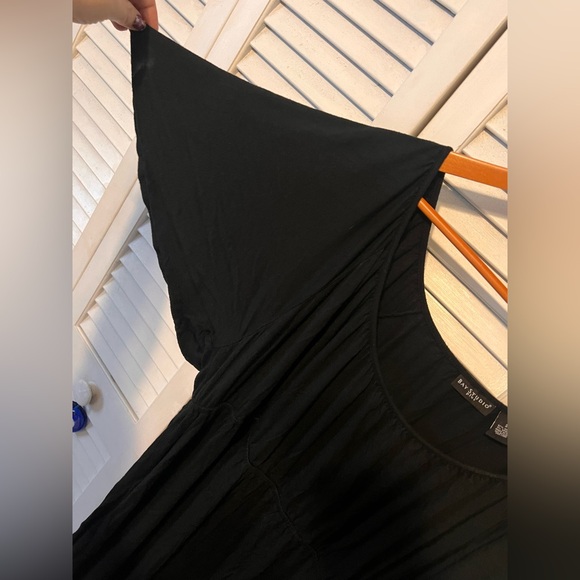 Bay Studio Solid Black Flutter Sleeve Knit Dress Plus - Picture 3 of 6